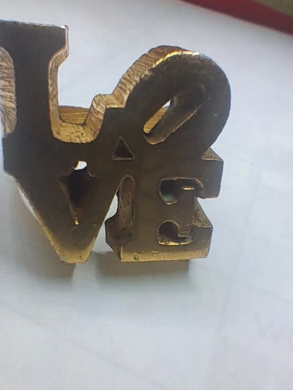 Vintage 1970 Robert Indiana x Charles Revson Pop Art LOVE Ring